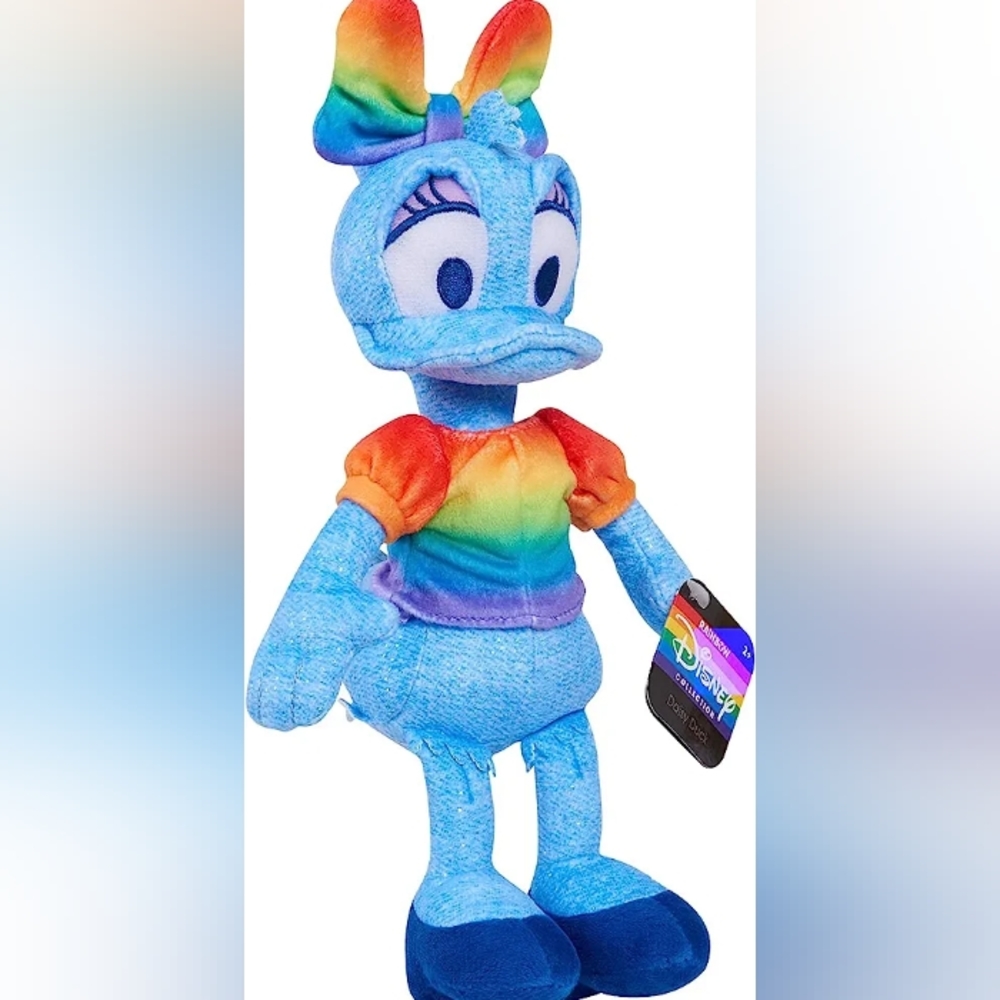 NWt Disney Rainbow pride collection Daisy Duck plush 10" - Picture 3 of 3